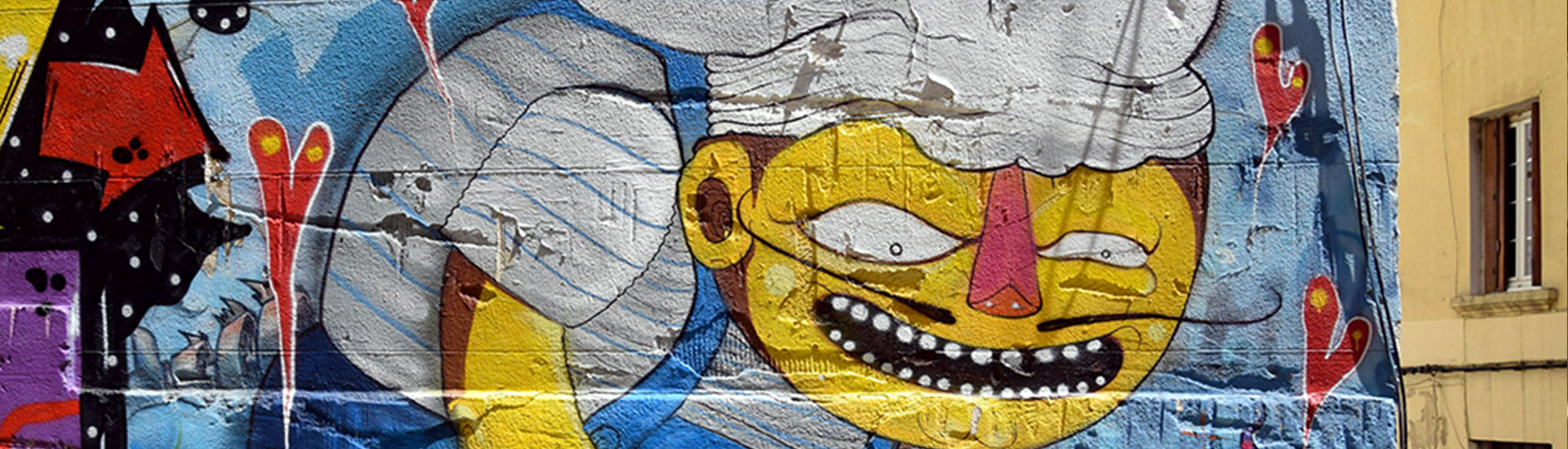 graffiti mural panier